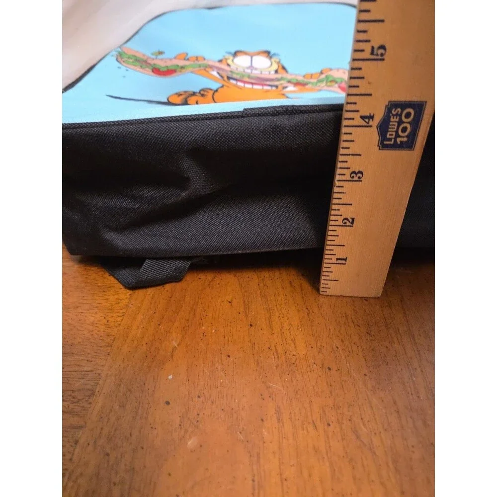 Garfield Backpack Laptop Bag Fruugo Eating Sandwich Pockets